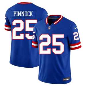 Jason Pinnock Throwback Men Jints Royal NIL #25 Jerseys 981704-559 - Image 1