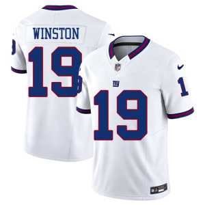 Jameis Winston White #19 Jints Men Throwback Stitched Jerseys 671967-346 - Image 1