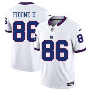 Thomas Fidone II Men's G-Men Throwback White #86 Player Jerseys 809102-264 - Image 1