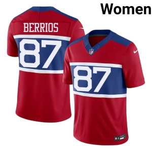 Braxton Berrios #87 NIL Women's Jints Red Jersey 328539-238 - Image 1