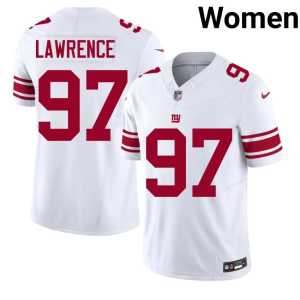 Dexter Lawrence #97 Embroidery Womens White Jints Jersey 838496-708 - Image 1