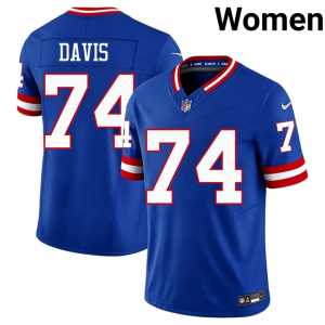J.C. Davis Royal Throwback Women's Jints #74 Stitch Jerseys 248086-662 - Image 1