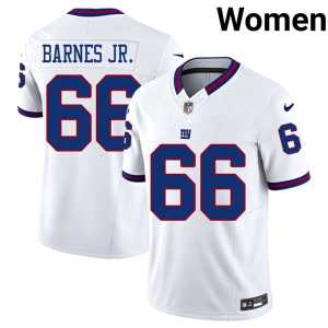 Anquin Barnes Jr. G-Men White Womens Stitch Throwback #66 Jerseys 467571-194 - Image 1