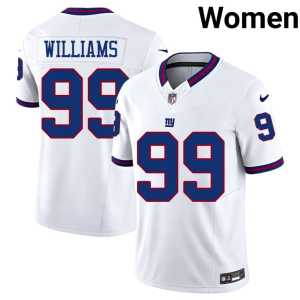 Leonard Williams White Player #99 Women's Throwback NY Giants Jersey 631626-543 - Image 1
