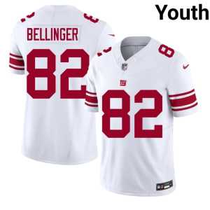 Daniel Bellinger Youth Jints #82 White Stitched Jerseys 836368-116 - Image 1