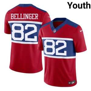 Daniel Bellinger #82 Youth Replica Red Jints Jersey 565447-660 - Image 1