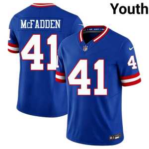 Micah McFadden NIL Throwback Youth Jints Royal #41 Jerseys 761501-767 - Image 1