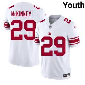 Xavier McKinney Jints Player Youth #29 White Jerseys 515564-828 - Image 1